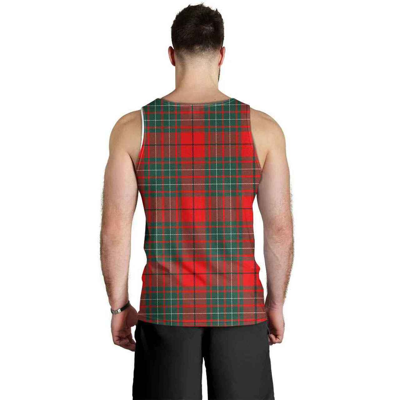 Cumming Tartan Crest Men Tank Top