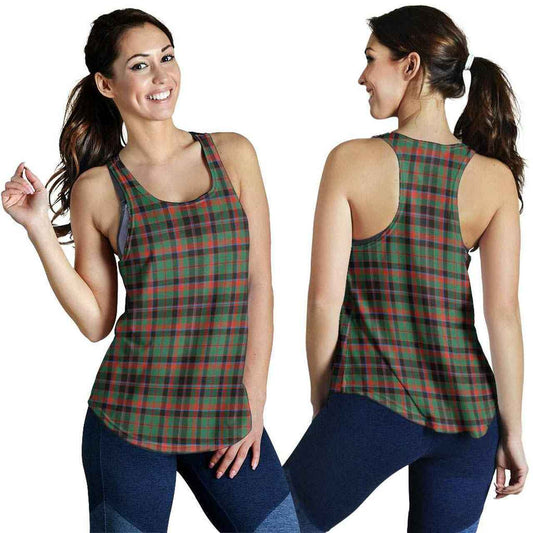 Cumming Hunting Ancient Tartan Plaid Women Racerback Tank