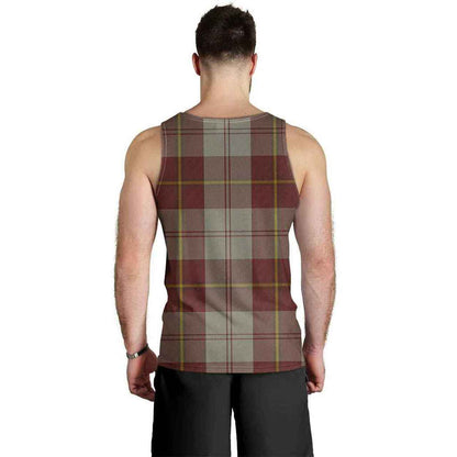 Cunningham Burgundy Dancers Tartan Plaid Men Tank Top