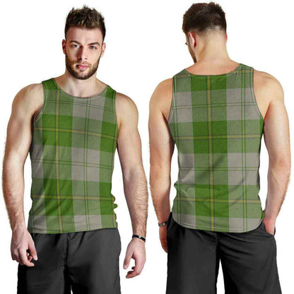 Cunningham Dress Green Dancers Tartan Plaid Men Tank Top