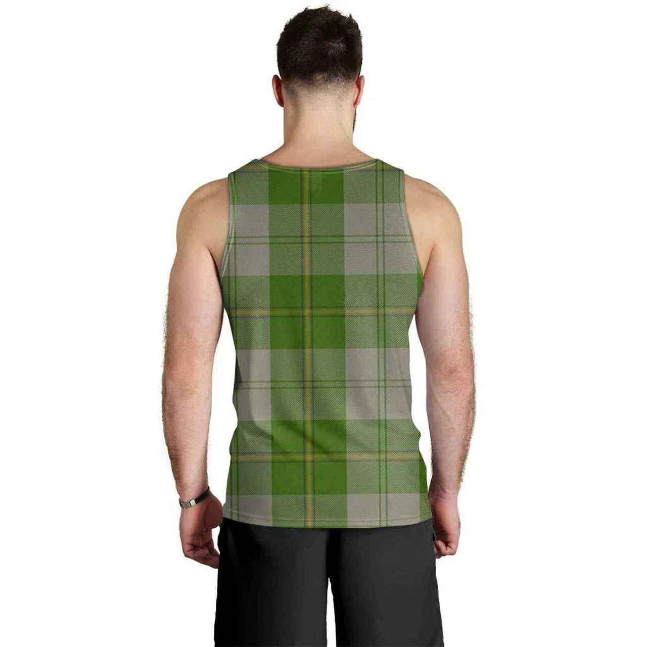 Cunningham Dress Green Dancers Tartan Plaid Men Tank Top