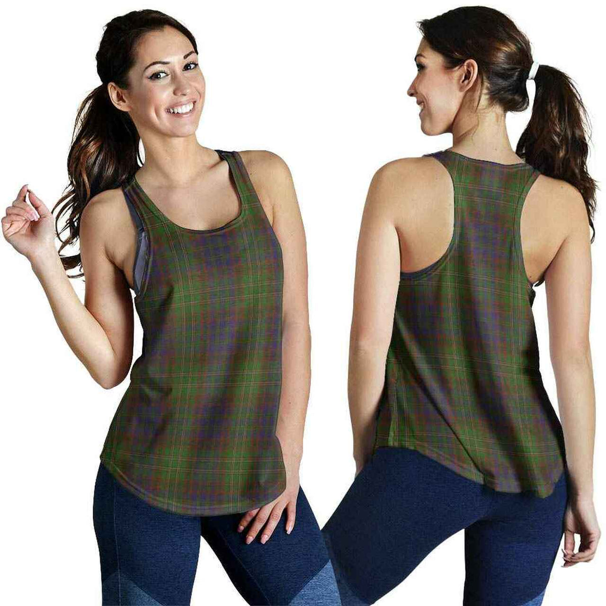 Cunningham Hunting Modern Tartan Plaid Women Racerback Tank