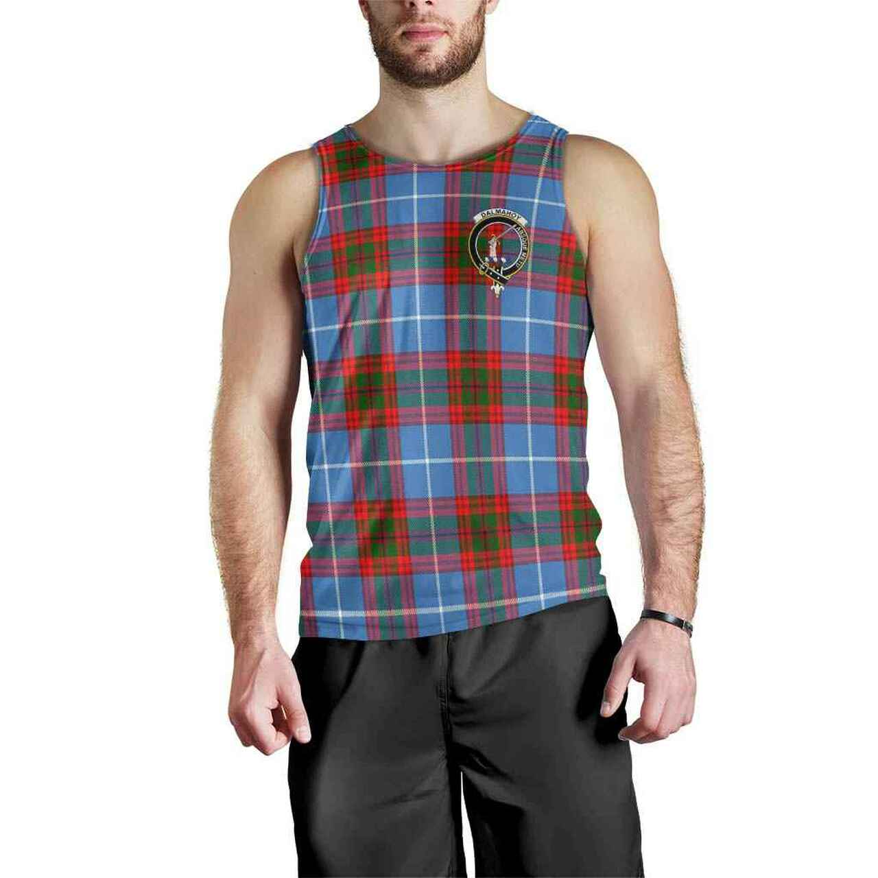 Dalmahoy Tartan Crest Men Tank Top