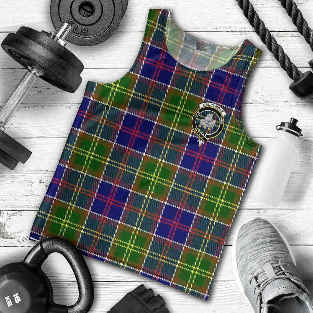 Dalrymple Tartan Crest Men Tank Top