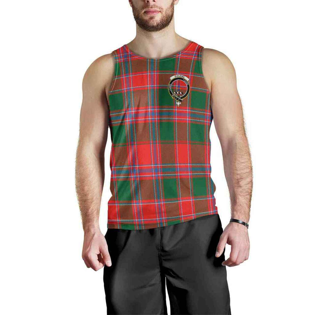 Dalziel Tartan Crest Men Tank Top