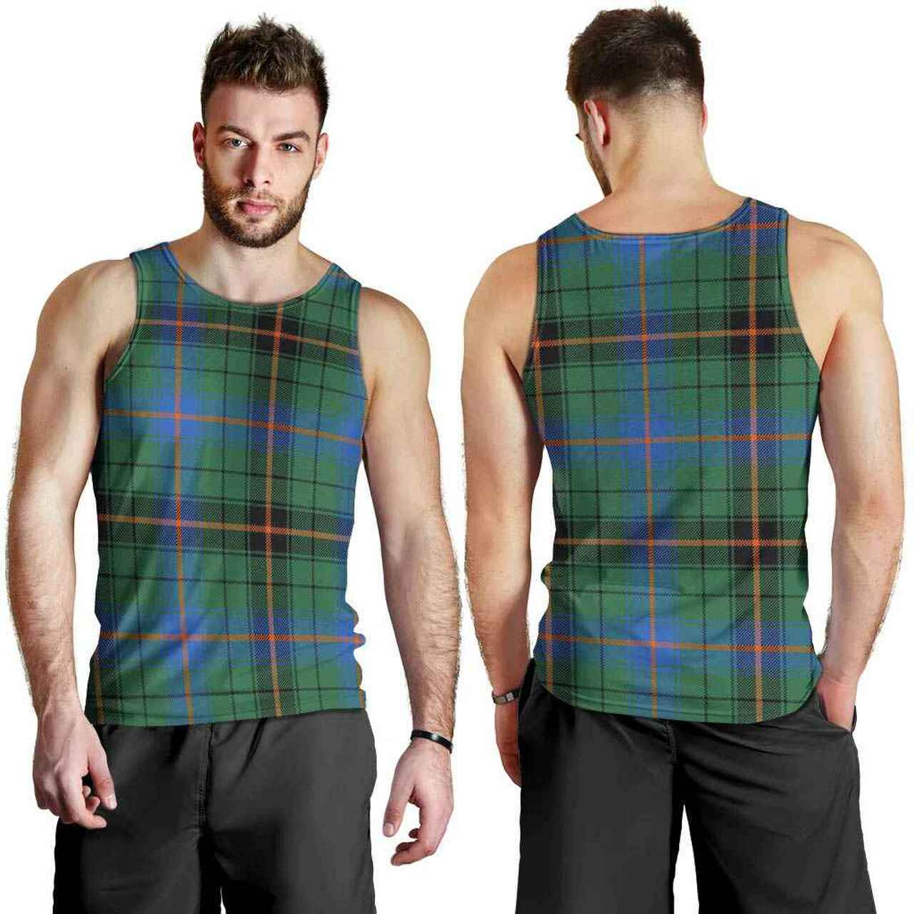 Davidson Ancient Tartan Plaid Men Tank Top