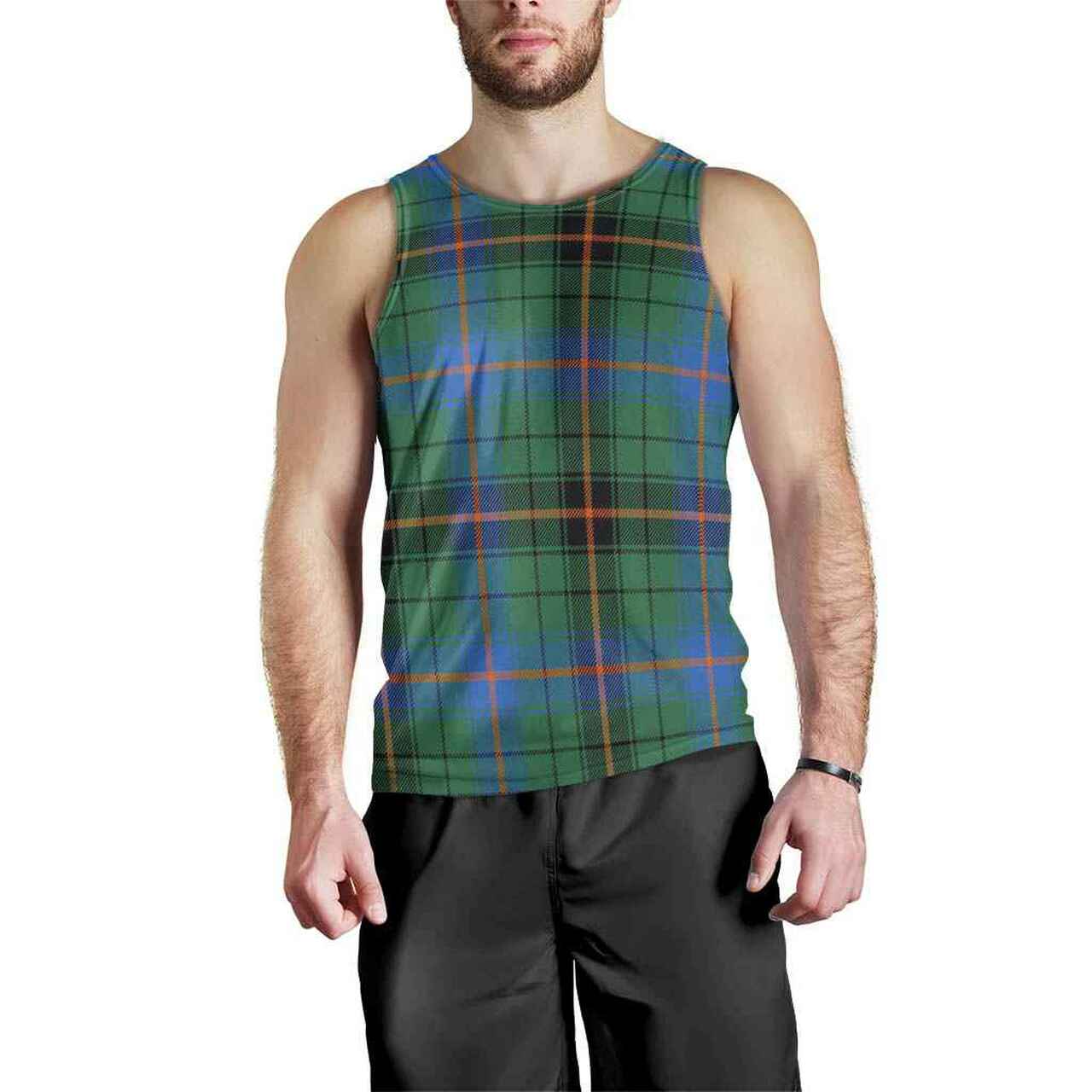 Davidson Ancient Tartan Plaid Men Tank Top