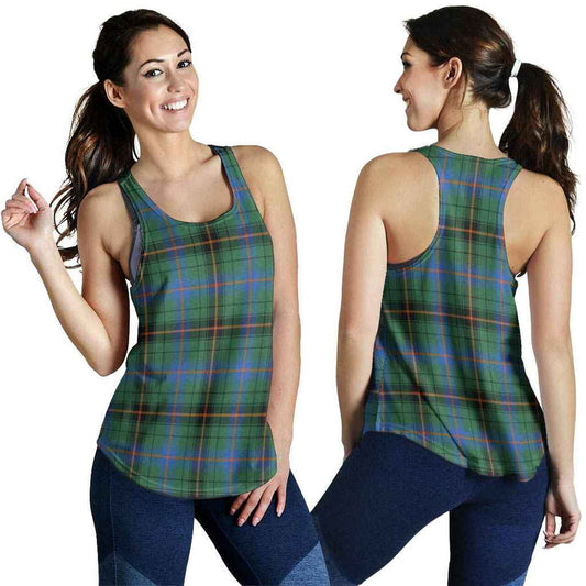 Davidson Ancient Tartan Plaid Women Racerback Tank