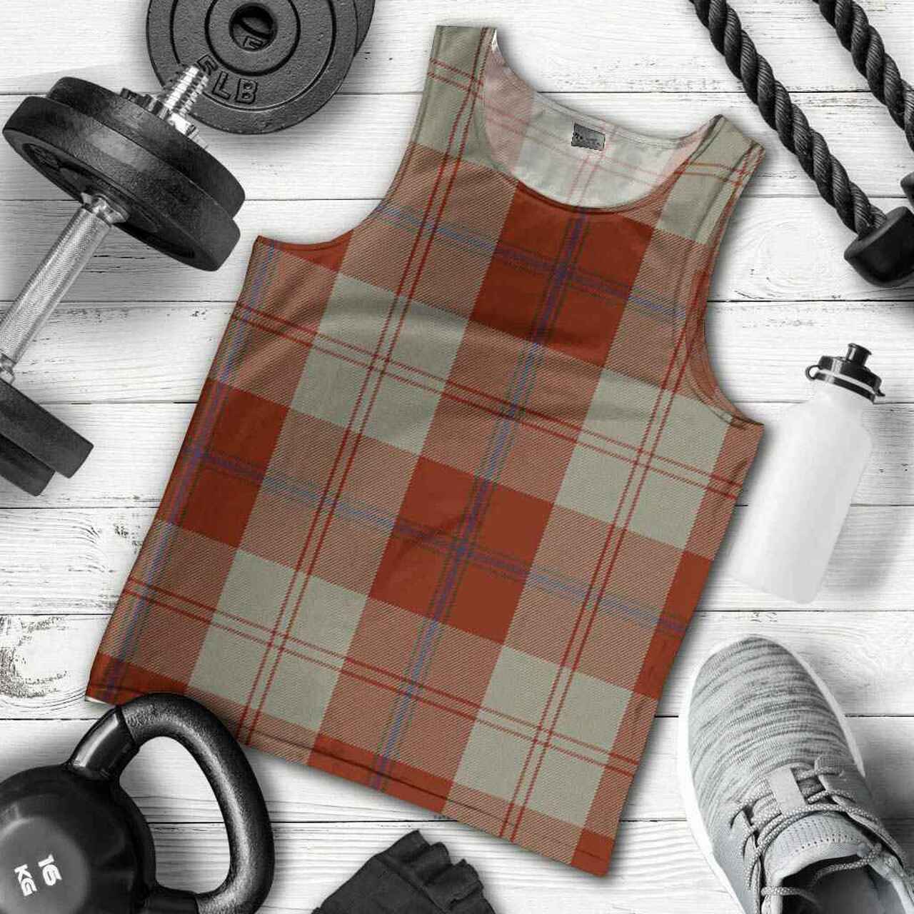 Davidson Dress Dancers Tartan Plaid Men Tank Top