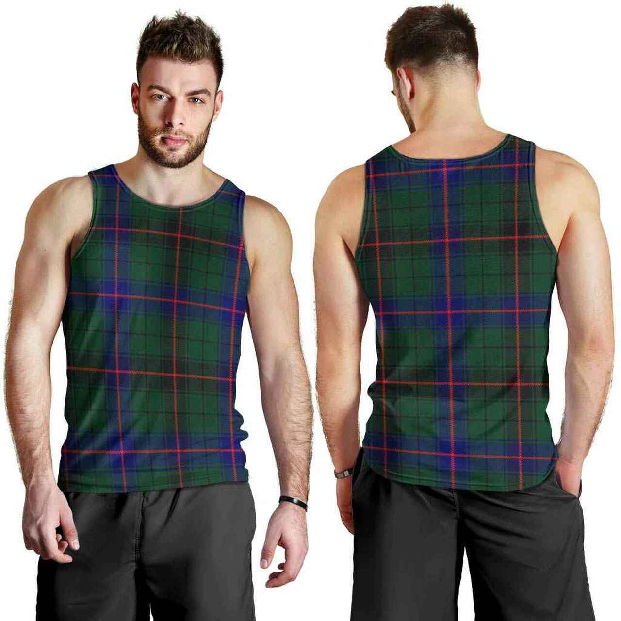 Davidson Modern Tartan Plaid Men Tank Top