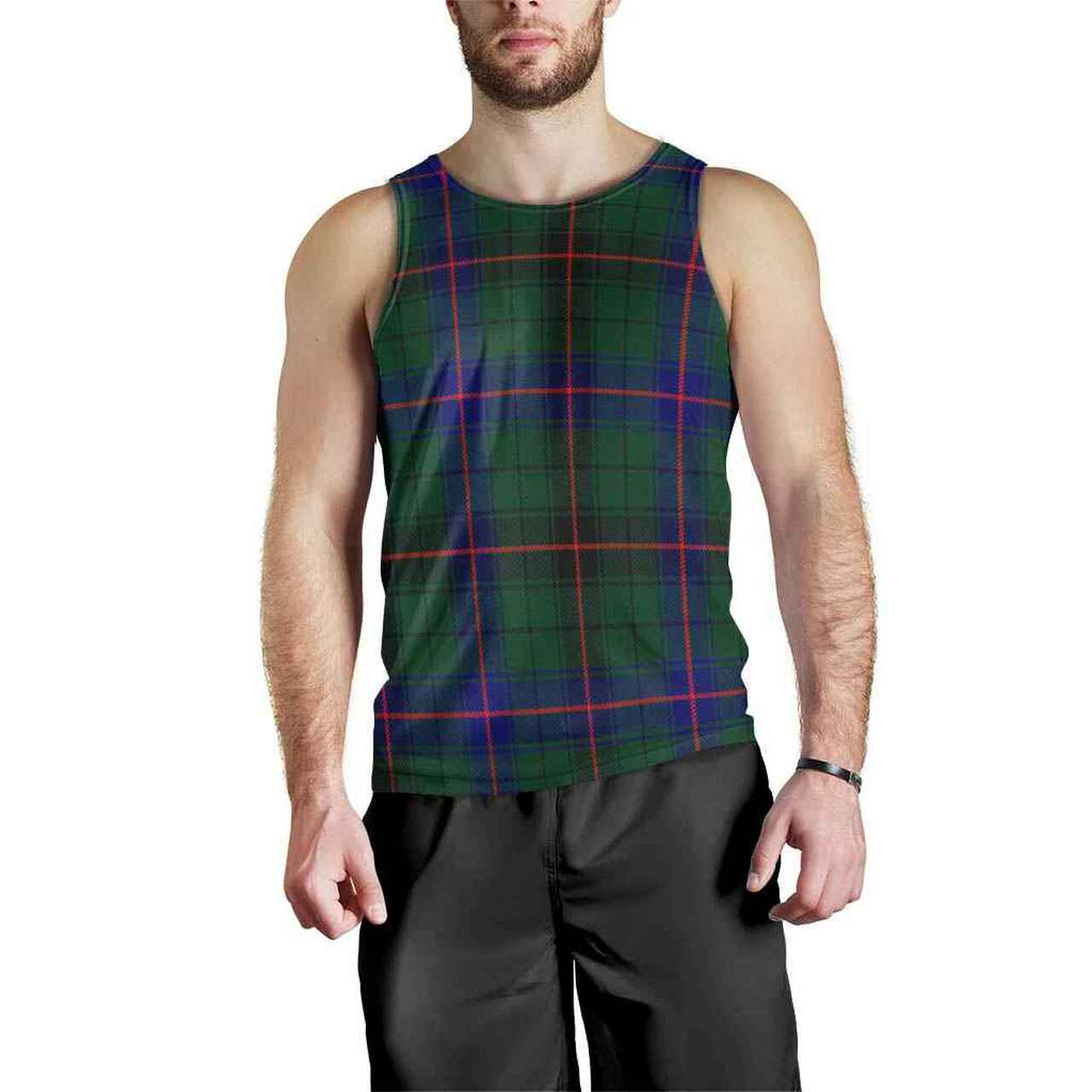 Davidson Modern Tartan Plaid Men Tank Top