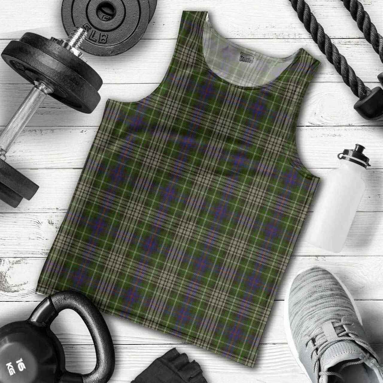 Davidson Tulloch Dress Tartan Plaid Men Tank Top