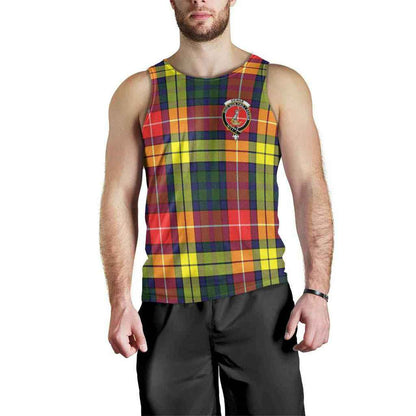 Dewar Tartan Crest Men Tank Top