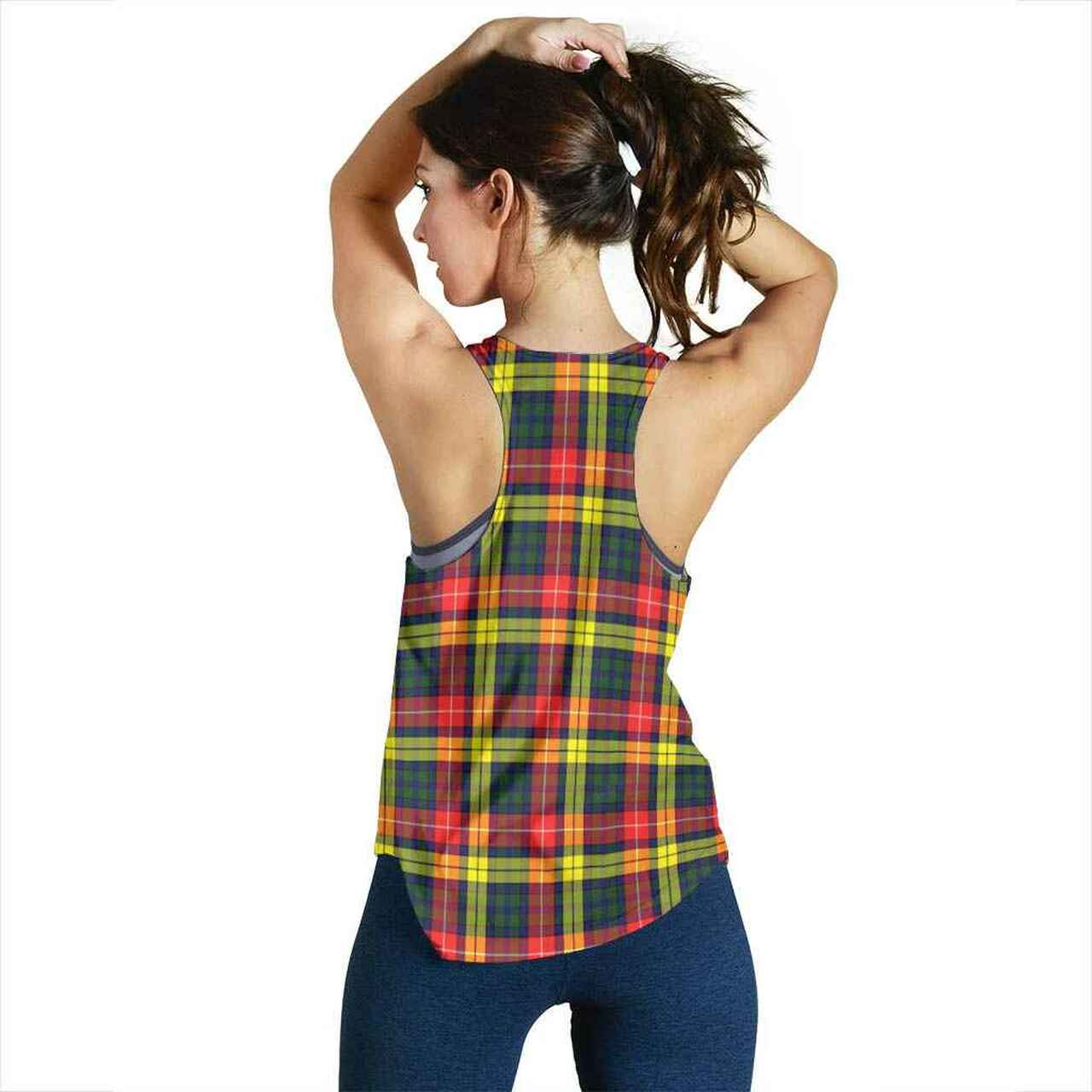 Dewar Tartan Crest Women Racerback Tank