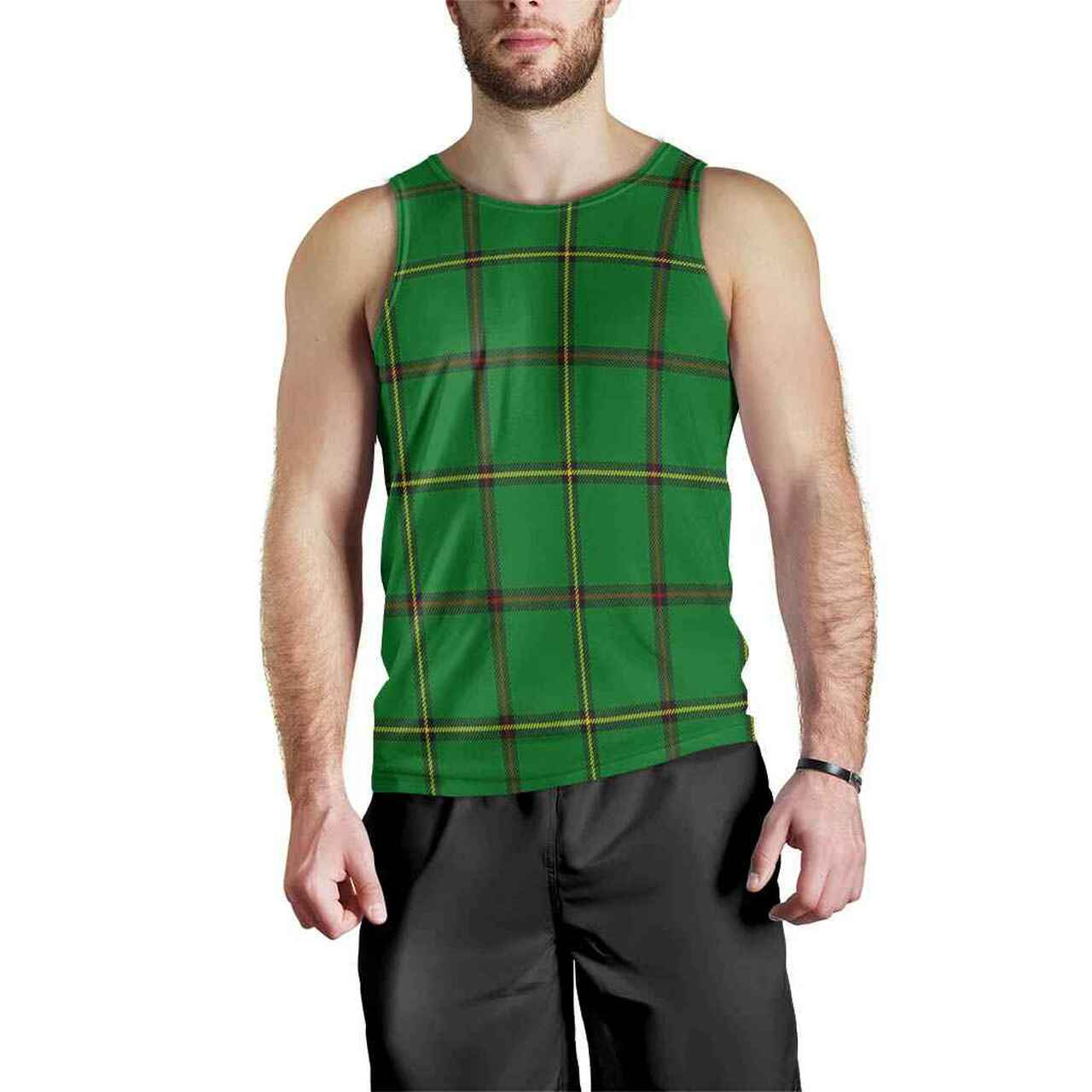 Don (Tribe-of-Mar) Tartan Plaid Men Tank Top