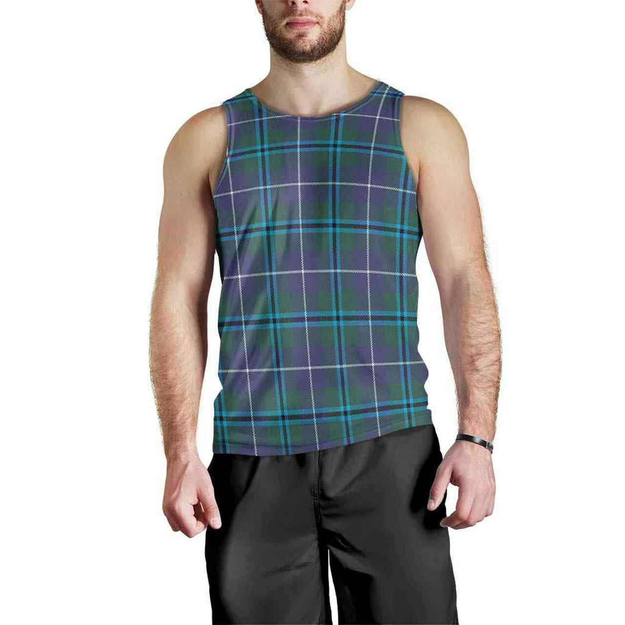 Douglas Modern Tartan Plaid Men Tank Top