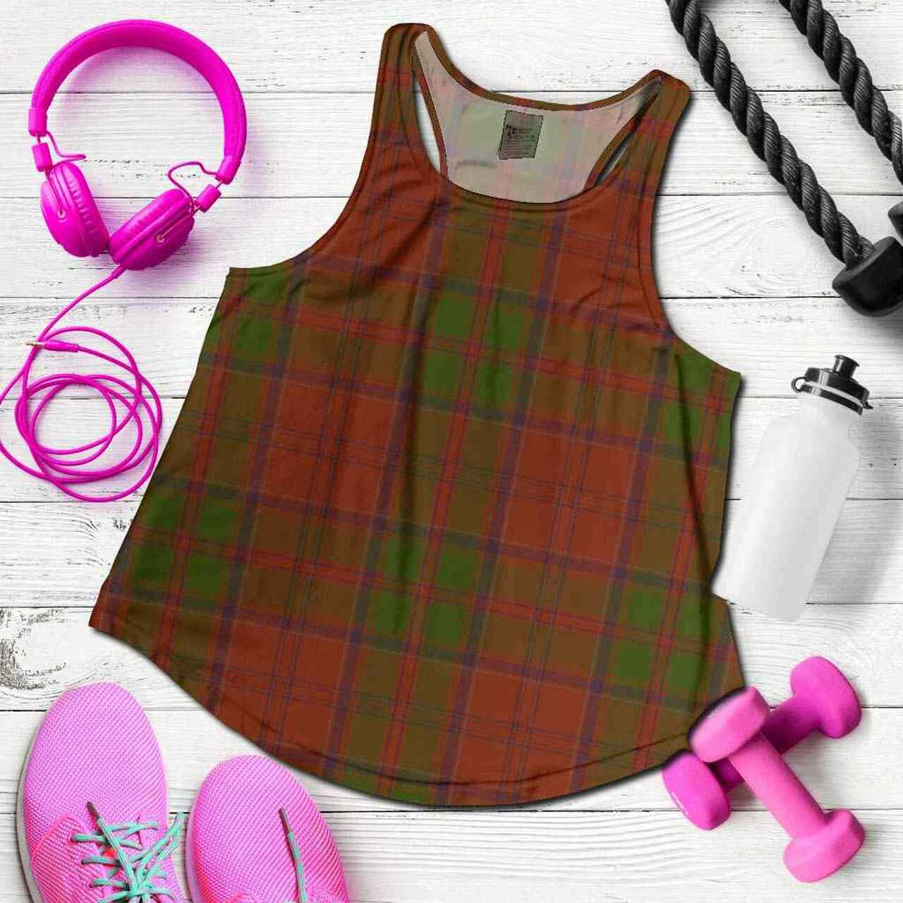 Drummond Tartan Plaid Women Racerback Tank