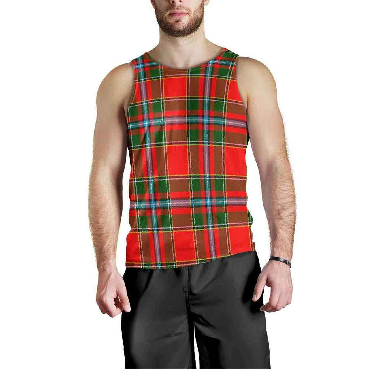 Drummond of Perth Tartan Plaid Men Tank Top