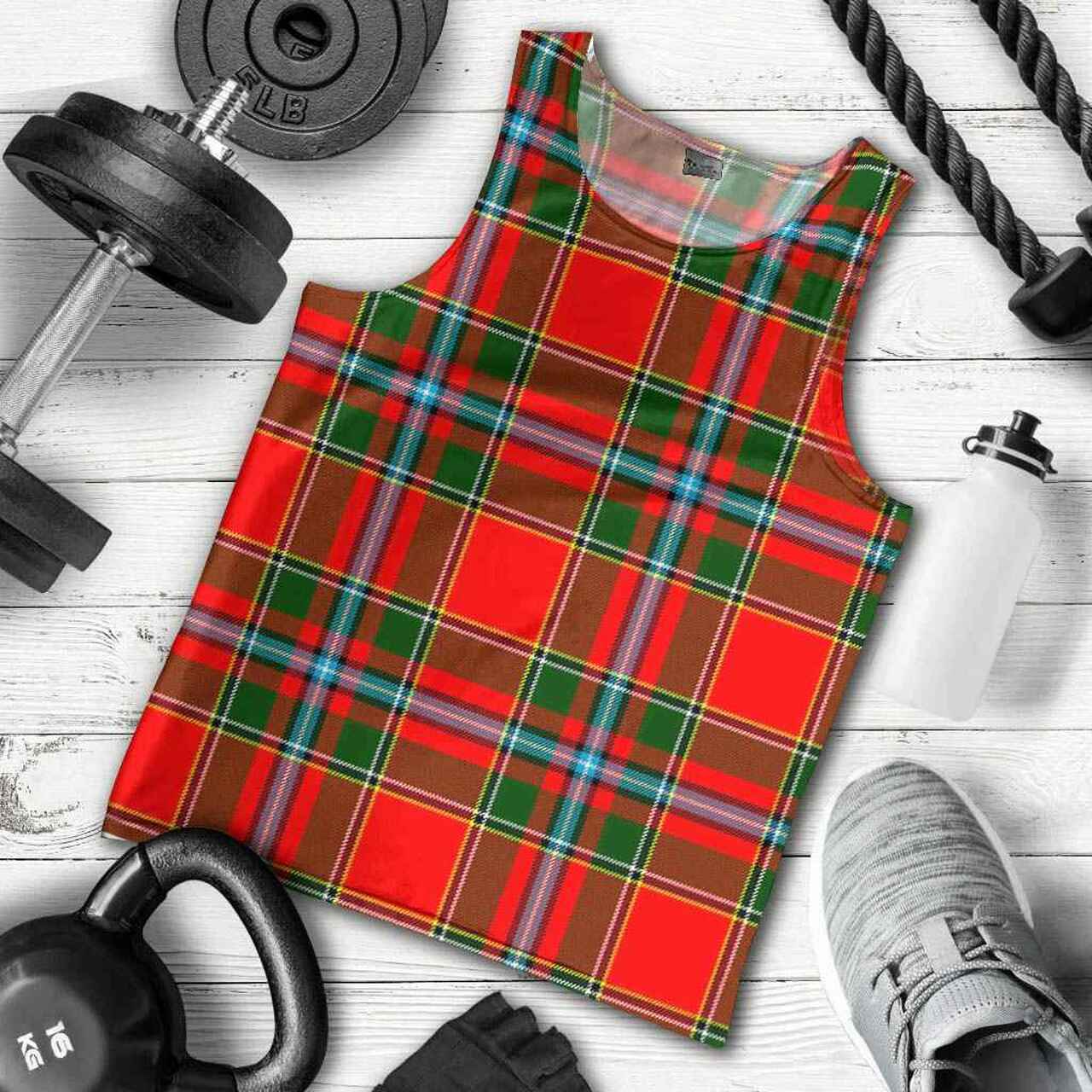 Drummond of Perth Tartan Plaid Men Tank Top