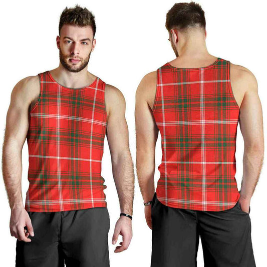 Duke of Rothesay Modern Tartan Plaid Men Tank Top