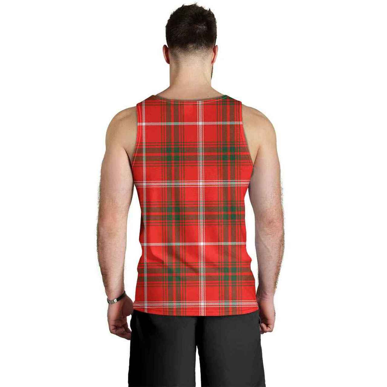 Duke of Rothesay Modern Tartan Plaid Men Tank Top