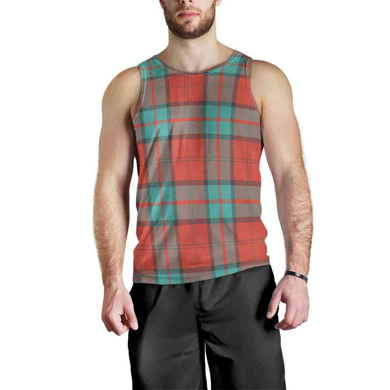 Dunbar Ancient Tartan Plaid Men Tank Top