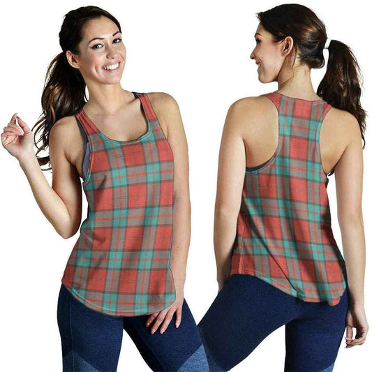 Dunbar Ancient Tartan Plaid Women Racerback Tank