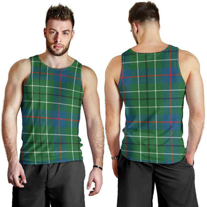 Duncan Ancient Tartan Plaid Men Tank Top