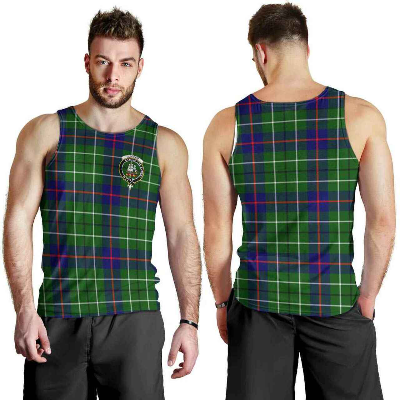 Duncan Tartan Crest Men Tank Top