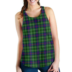 Duncan Modern Tartan Plaid Women Racerback Tank