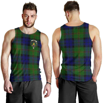 Dundas Tartan Crest Men Tank Top