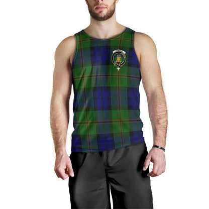 Dundas Tartan Crest Men Tank Top