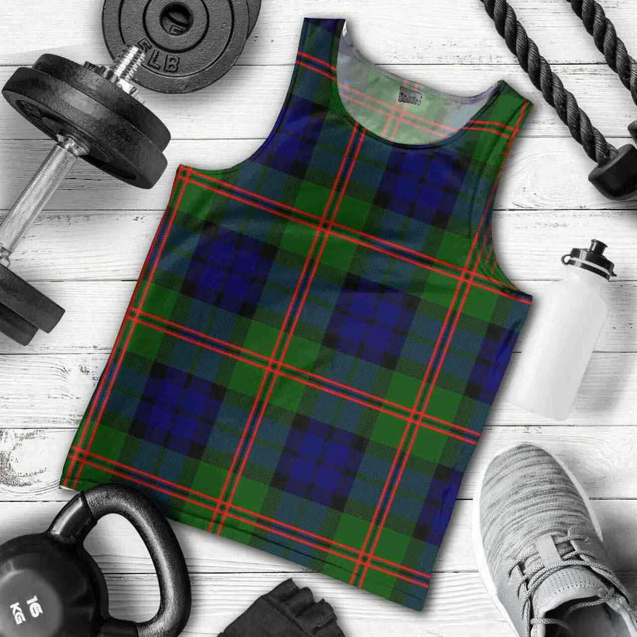 Dundas Modern 02 Tartan Plaid Men Tank Top