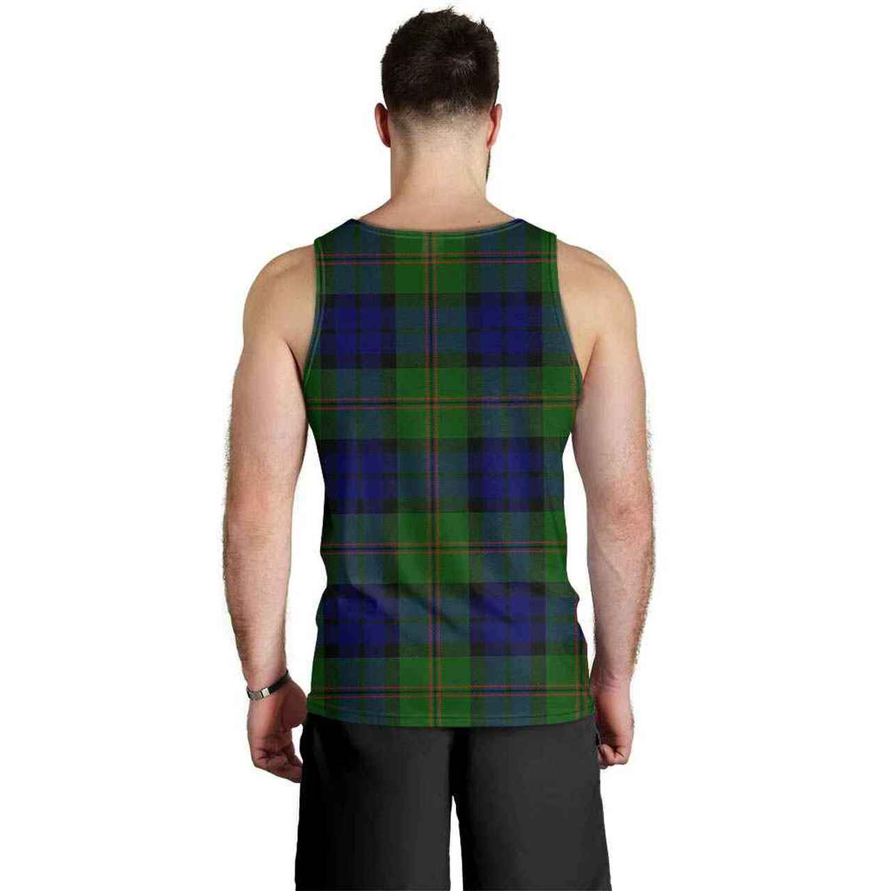 Dundas Modern Tartan Plaid Men Tank Top