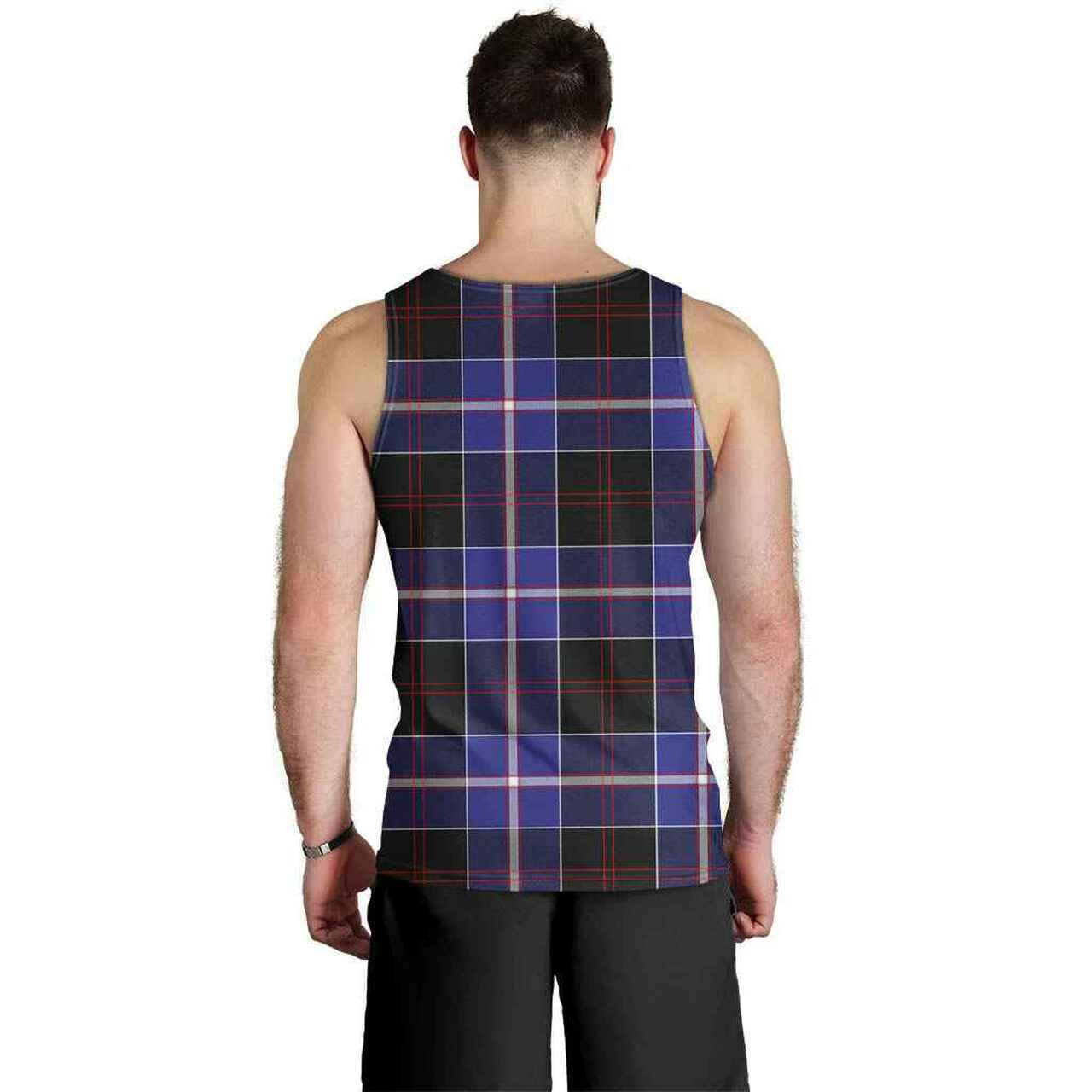 Dunlop Modern Tartan Plaid Men Tank Top