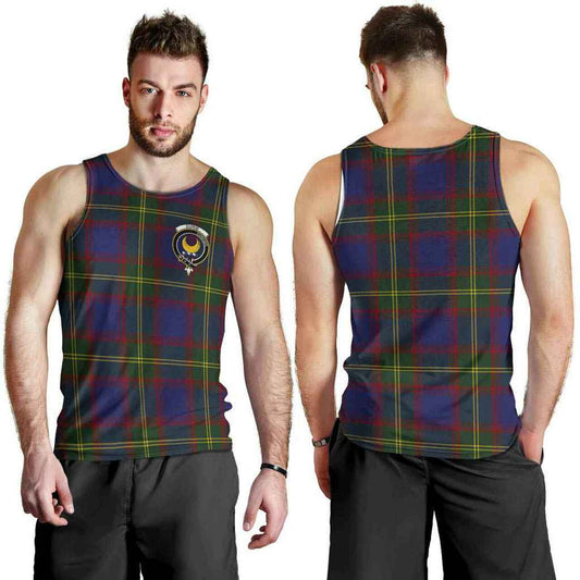 Durie Tartan Crest Men Tank Top