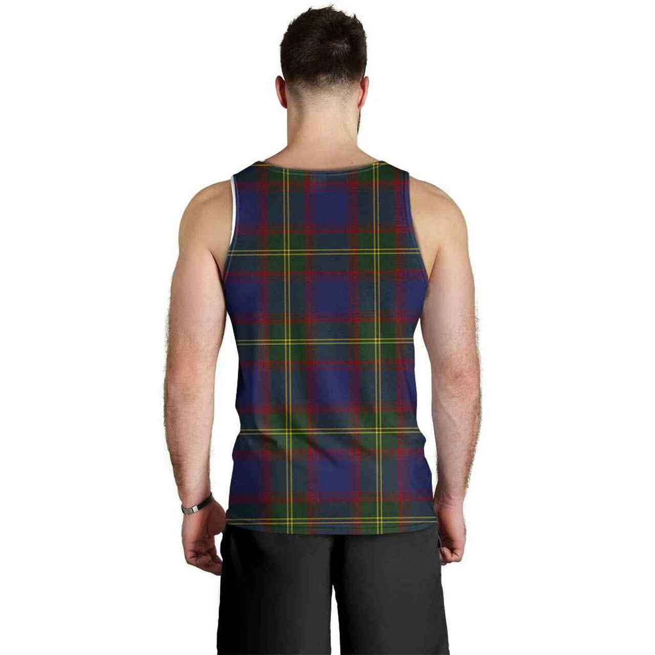 Durie Tartan Crest Men Tank Top