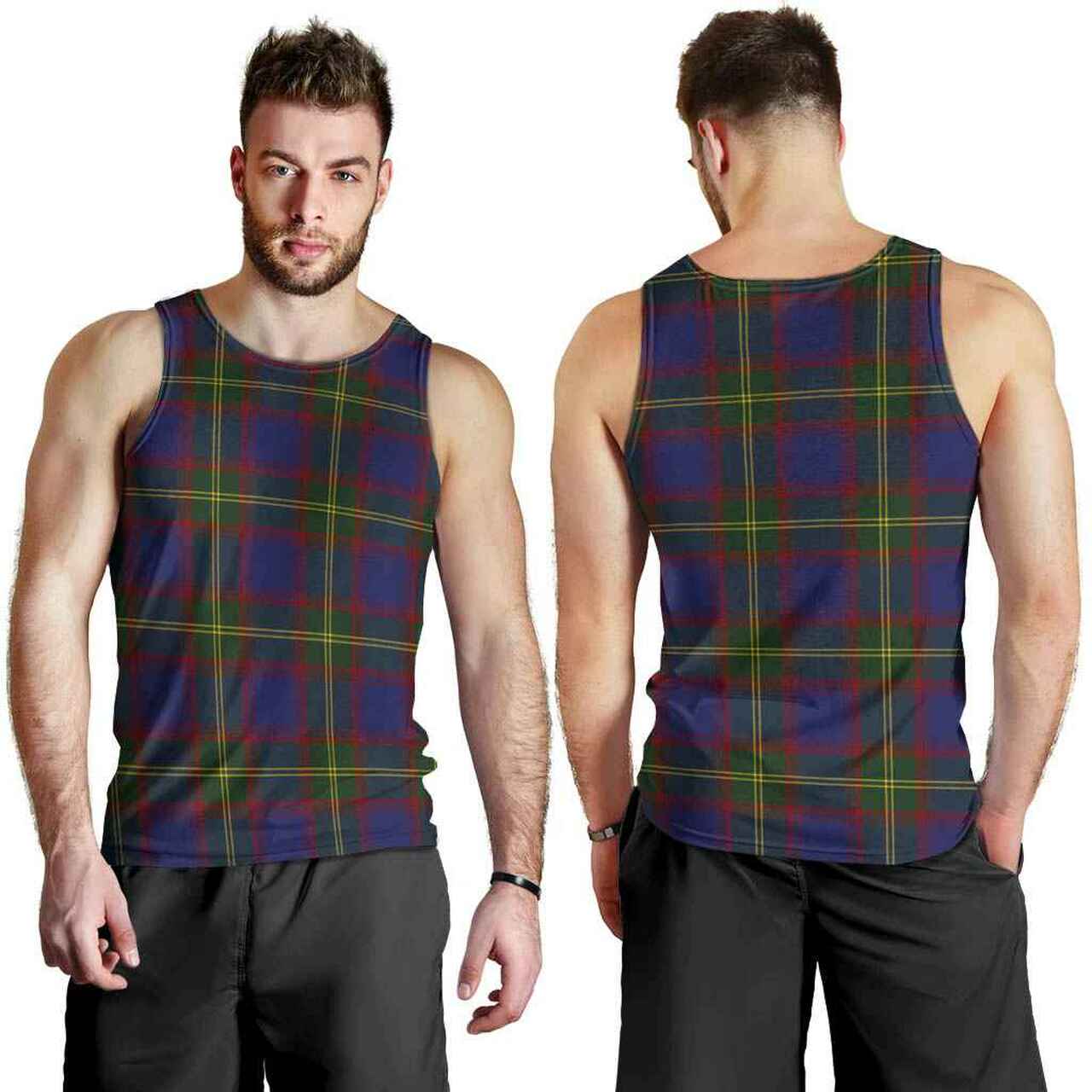 Durie Tartan Plaid Men Tank Top