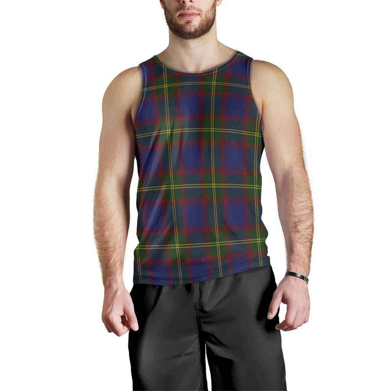 Durie Tartan Plaid Men Tank Top