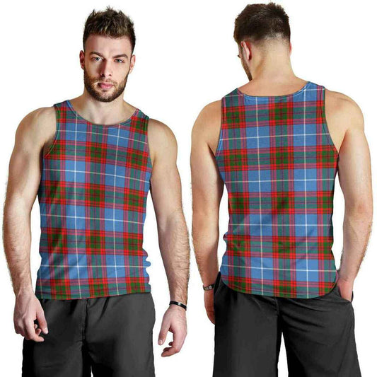 Edinburgh District Tartan Plaid Men Tank Top