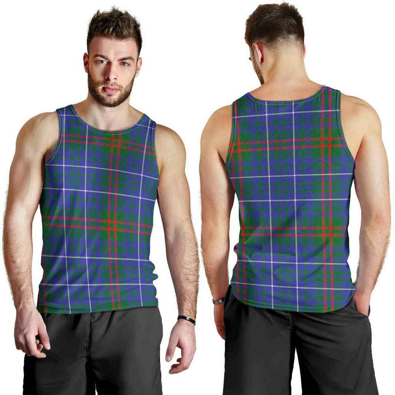 Edmonstone Tartan Plaid Men Tank Top