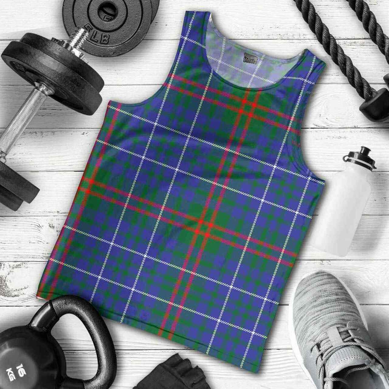 Edmonstone Tartan Plaid Men Tank Top