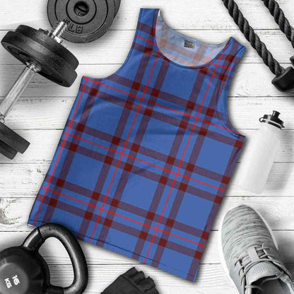 Elliot Modern Tartan Plaid Men Tank Top