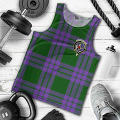 Elphinstone Tartan Crest Men Tank Top