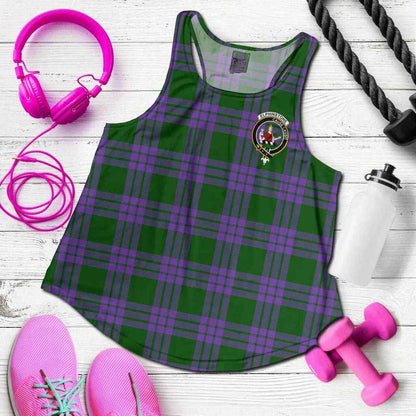 Elphinstone Tartan Crest Women Racerback Tank