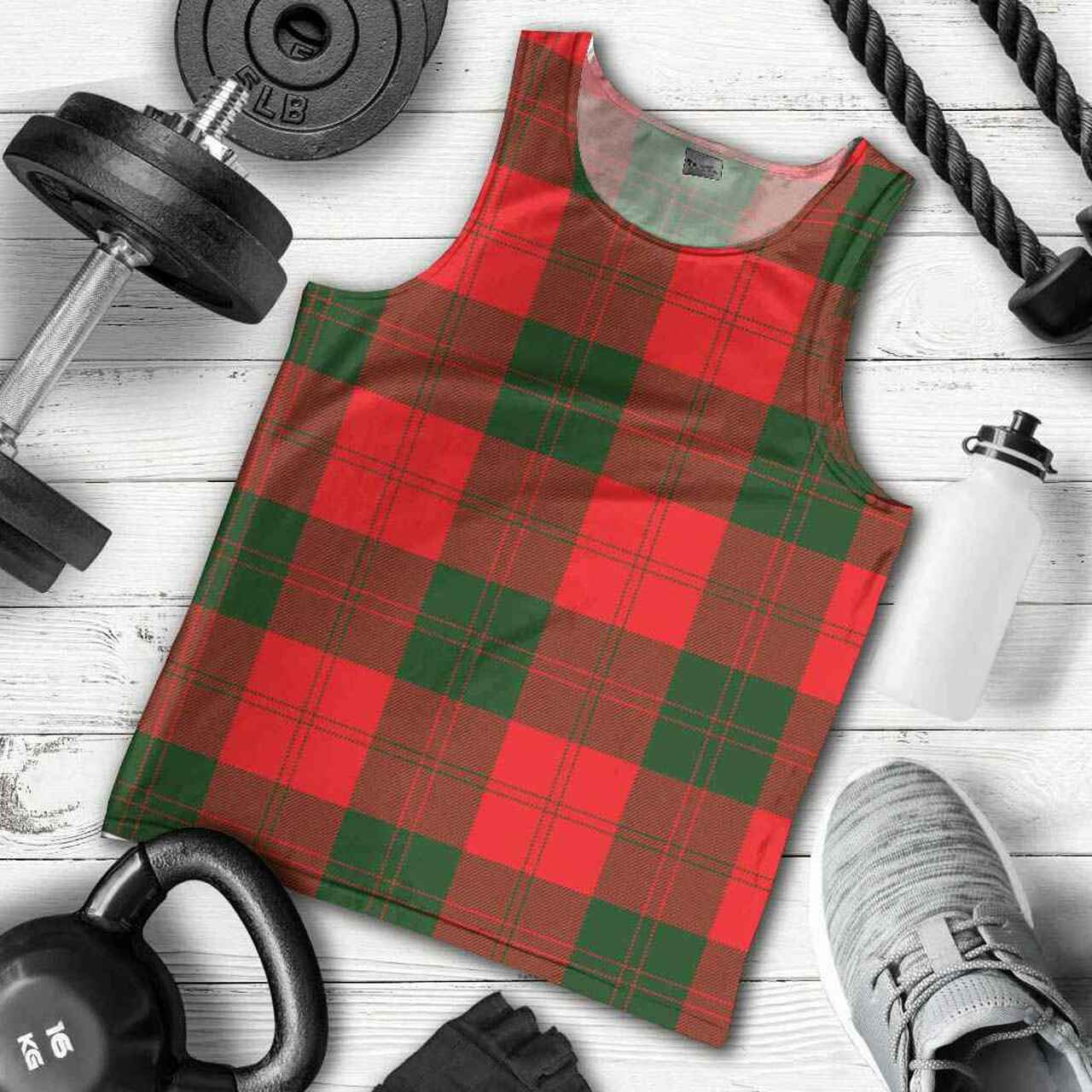 Erskine Modern Tartan Plaid Men Tank Top