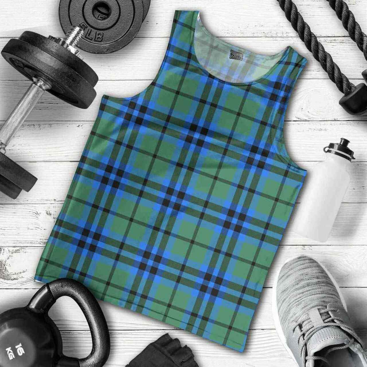 Falconer Tartan Plaid Men Tank Top