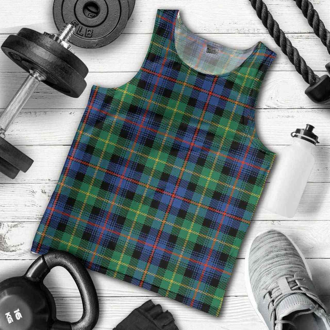 Farquharson Ancient Tartan Plaid Men Tank Top