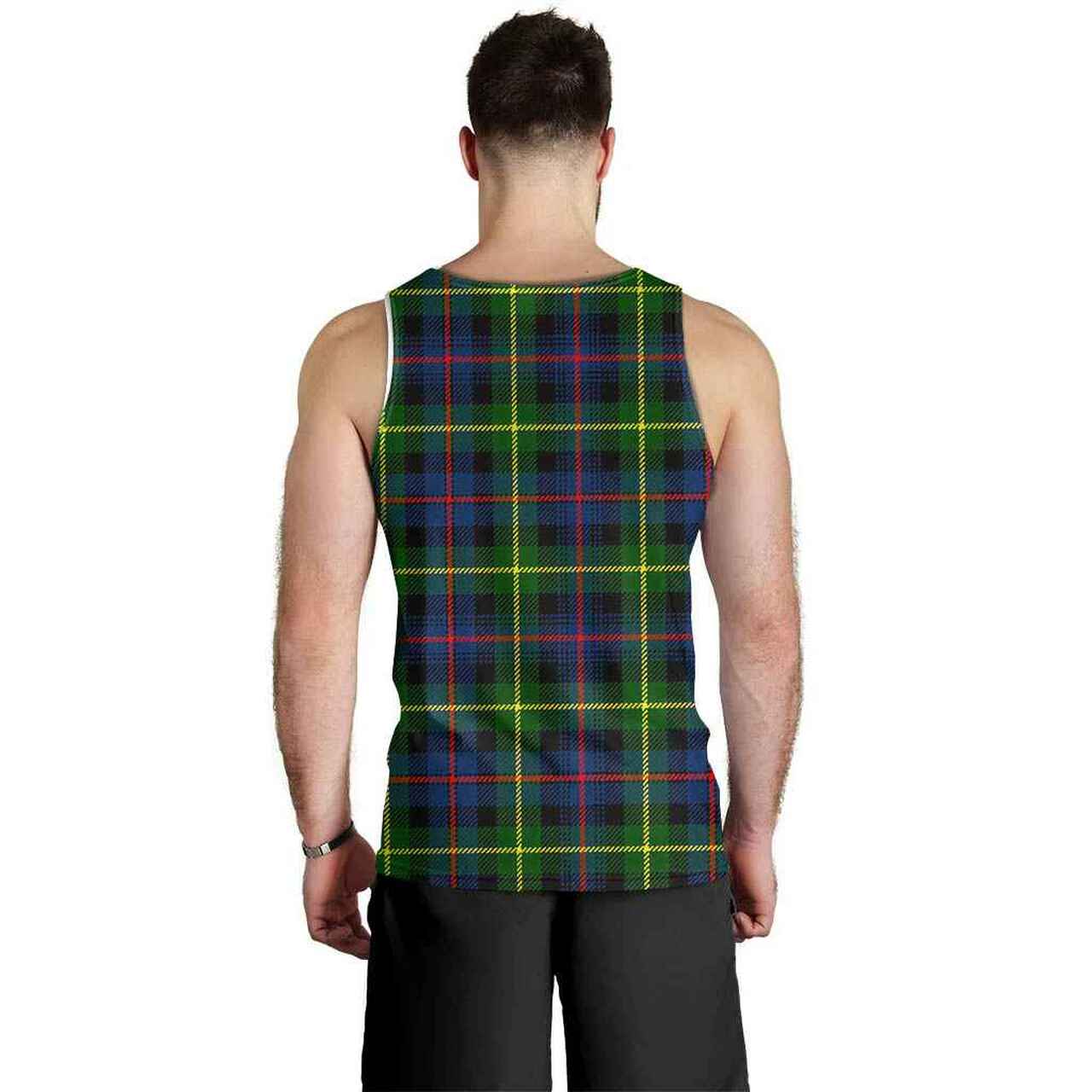 Farquharson Tartan Crest Men Tank Top