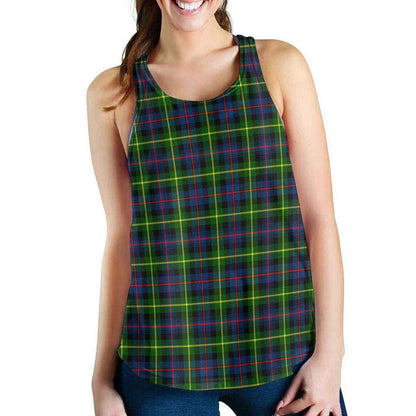 Farquharson Modern Tartan Plaid Women Racerback Tank